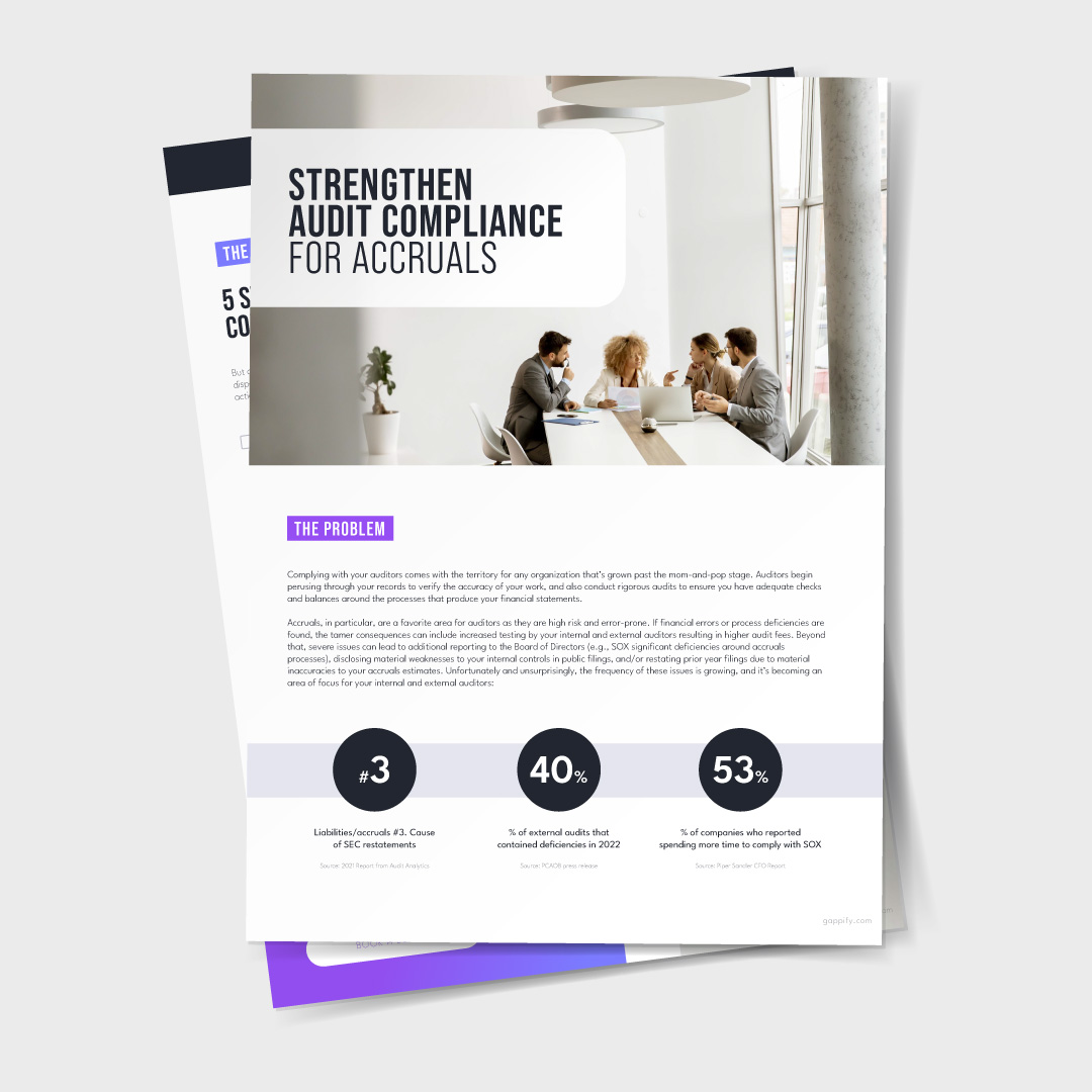 Checklist - Strengthen Audit Compliance for Accruals
