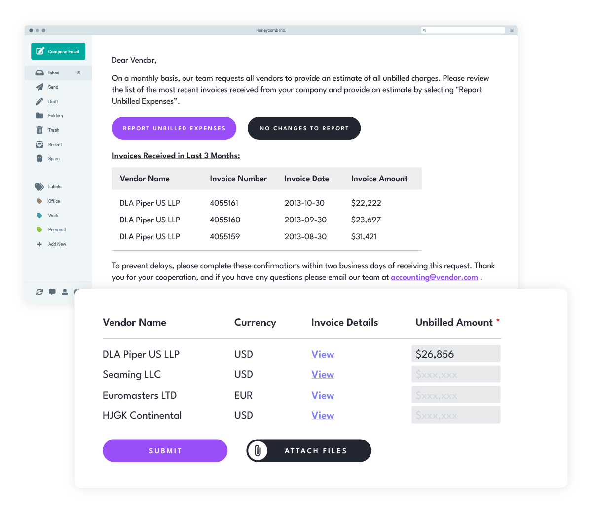 Accrual Automation - Vendor & Internal Confirmations